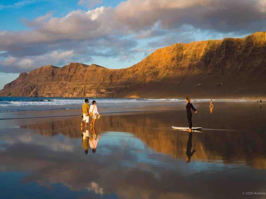 Famara, Apto. En Zona Tranquila A 200M Del Mar. Lägenhet Exteriör bild